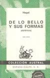DE LO BELLO Y SUS FORMAS