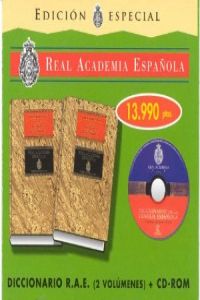 Dicc real academia 2 tomos + cd rom multiplataform