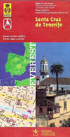 Santa Cruz de Tenerife. Plano callejero y mapa de carreteras