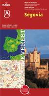 Segovia. Plano callejero y mapa de carreteras.