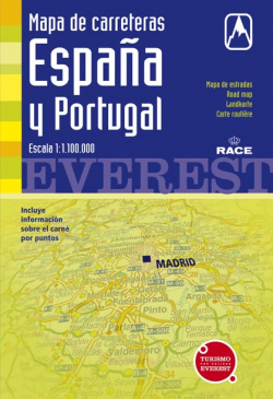 Mapa de carreteras España- Portugal