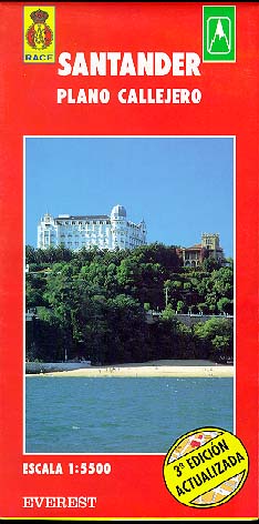 Santander, Cantabria. Plano callejero y mapa de carreteras
