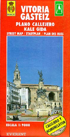 Vitoria, Alava. Plano callejero y mapa de carreteras