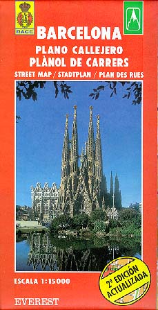 Barcelona. Plano callejero y mapa de carreteras