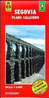 Segovia. Plano callejero y mapa de carreteras