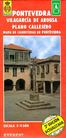 Pontevedra, Vilagarcía de Arousa. Plano callejero y mapa de carreteras