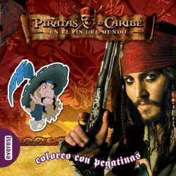 Piratas del Caribe. En el fin del Mundo. Coloreo con pegatinas