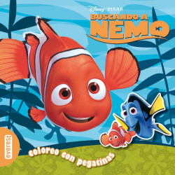 Buscando a Nemo. Coloreo con pegatinas