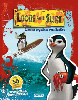 Locos por el Surf. Libro de pegatinas reutilizables.