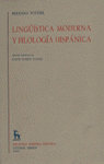 LINGUISTICA MODERNA Y FILOLOGIA HISPANICA.