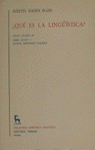 QUE ES LA LINGUISTICA?