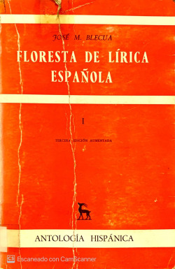 FLORESTA LIRICA ESPAÑOLA VOL. 1