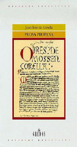 PROSA PROFANA.ODRES DE MOSSEN CORELLA.