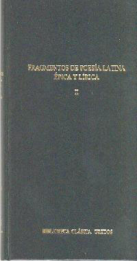 Fragmentos Poesia Latina Epica Y Lirica
