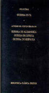 342. Guerra civil. Guerra de Alejandría. Guerra de África. Guerra de Hispania
