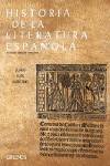 Historia de la literatura española. Vol. 1