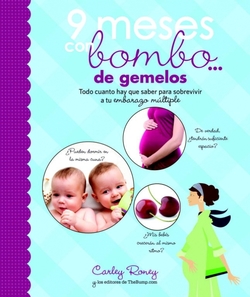 9 meses con bombo de gemelos