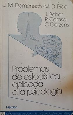 Problemas de estadística aplicada a la psicología