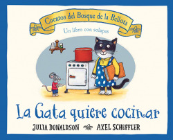 La gata quiere cocinar
