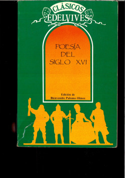 Poesía del siglo XVI
