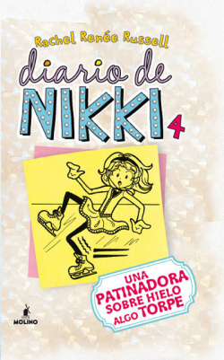 Una patinadora sobre hielo algo torpe