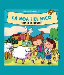 La noa i el nico van a granja