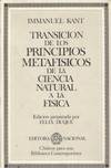 TRANSICION DE LOS PRINCIPIOS METAFISICOS DE LA CIENCIA NATUR