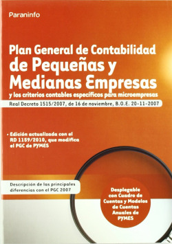 Plan general contabilidad pequeñas y media.empre.(rd 1515/07