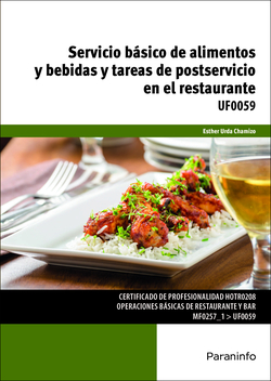 Servicio alimentos y bebidas y tareas postservicio restaurante