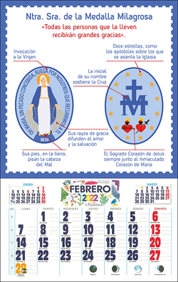 Calendario Medalla Milagrosa 2023