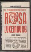 EL PENSAMIENTO POLITICO DE ROSA LUXEMBURG