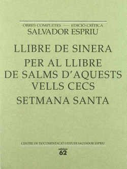 Llibre de Sinera. Per al llibre de salms d'aquests vells cecs. Setman