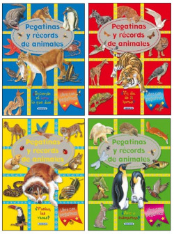 Pegatinas y récords de animales (surtidos)