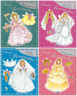 Princesas recortables (6 Títulos)