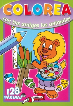 Colorea con tus amigos los animales 128 páginas