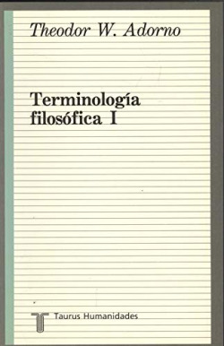 TERMINOLOGIA FILOSOFICA. (T.1)