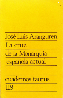 LA CRUZ DE LA MONARQUIA ESPAÑOLA ACTUAL