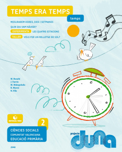 Ciencies socials 2N primaria Duna:temps