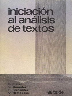 INICIACIóN AL ANáLISIS DE TEXTOS