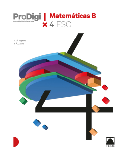 Cuaderno ProDigi. Matemáticas 4B ESO