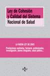 LEY DE COHESION Y CALIDAD DEL SISTEMA NACIONAL DE SALUD