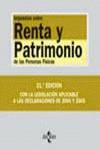 Impuestos sobre la renta y el patrimonio de las personas físicas