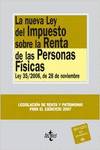 La nueva Ley del impuesto sobre la renta de las personas físicas (Ley 35/2006, d