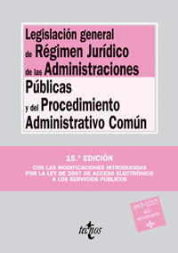 Legislación general de Régimen Jurídico de las Administraciones Públicas y del P