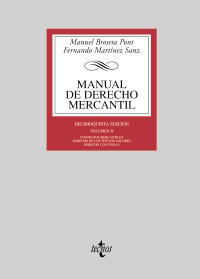 MANUAL DE DERECHO MERCANTIL.(VOL.II).(BIBL.UNIVERSITARIA)