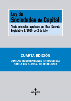 Ley de sociedades de capital