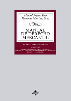Manual de derecho mercantil