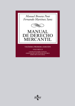 Manual de derecho mercantil.(volumen II)
