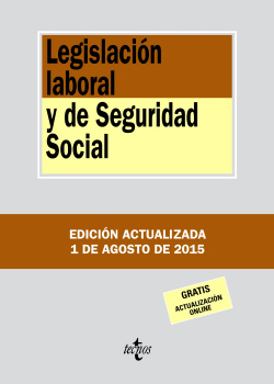 Legislación laboral y de seguridad social