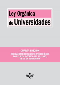 Ley orgánica de universidades